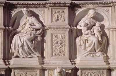 Fonte Gaia (detail) by Jacopo della Quercia